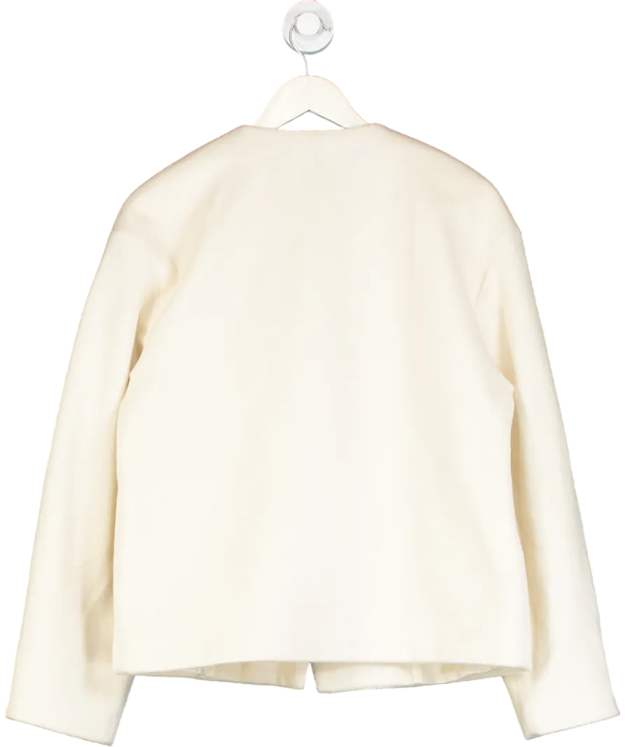 4th & Reckless Cream Oversized Lapel Jacket- Shelly UK 10
