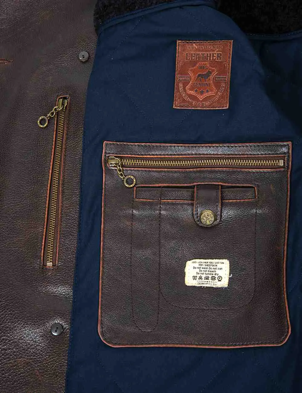 Great Western Winter Leather Peacoat Art. 709