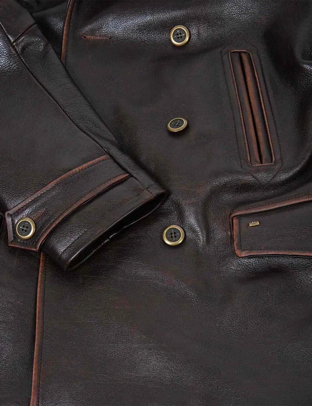 Great Western Winter Leather Peacoat Art. 709