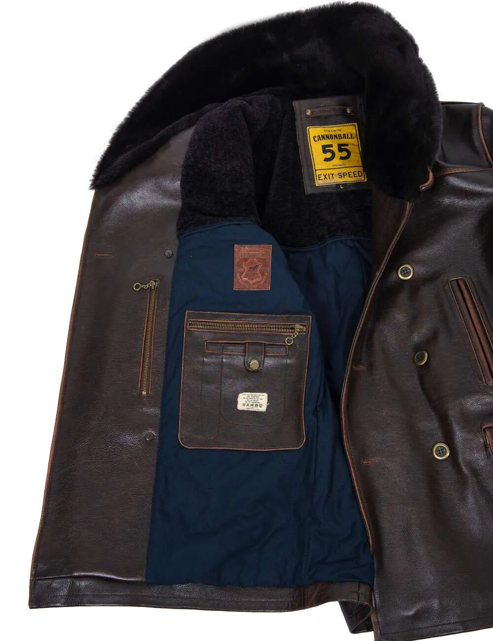 Great Western Winter Leather Peacoat Art. 709