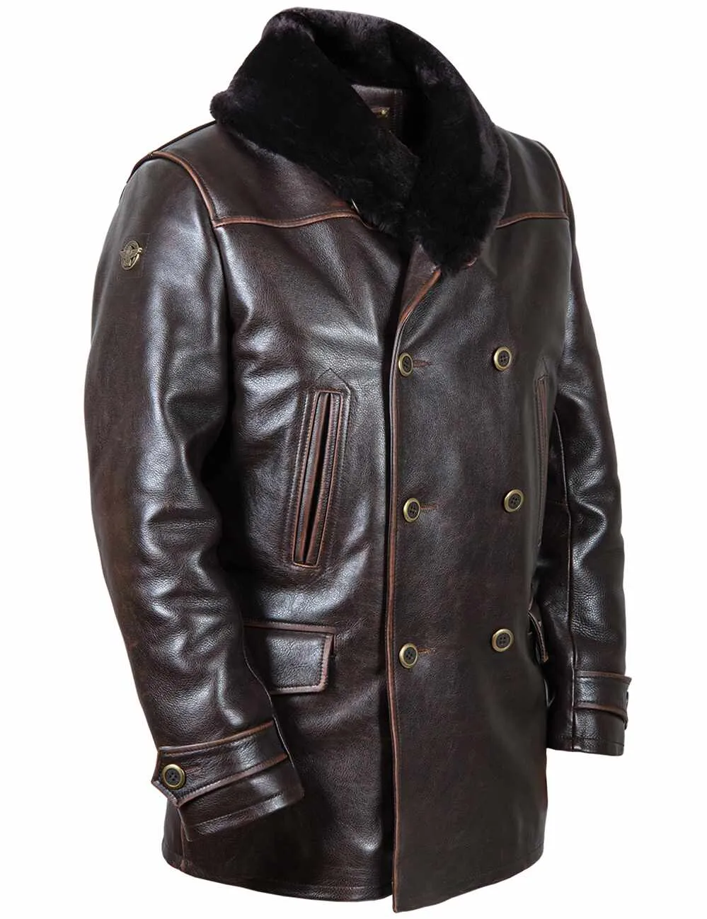 Great Western Winter Leather Peacoat Art. 709