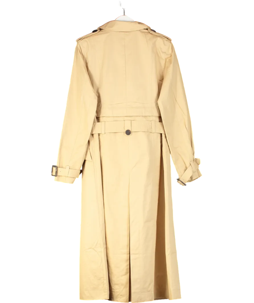 Karen Millen Beige Tailored Cotton Multiway Trench Coat UK 10
