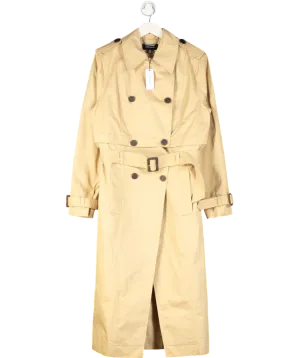 Karen Millen Beige Tailored Cotton Multiway Trench Coat UK 12