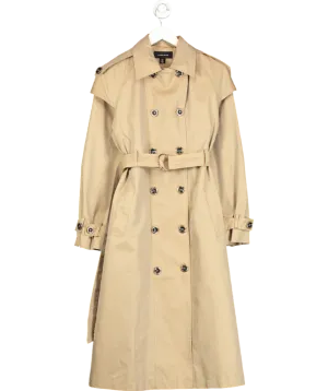Karen Millen Beige Tailored Double Breasted Trench Coat UK 6