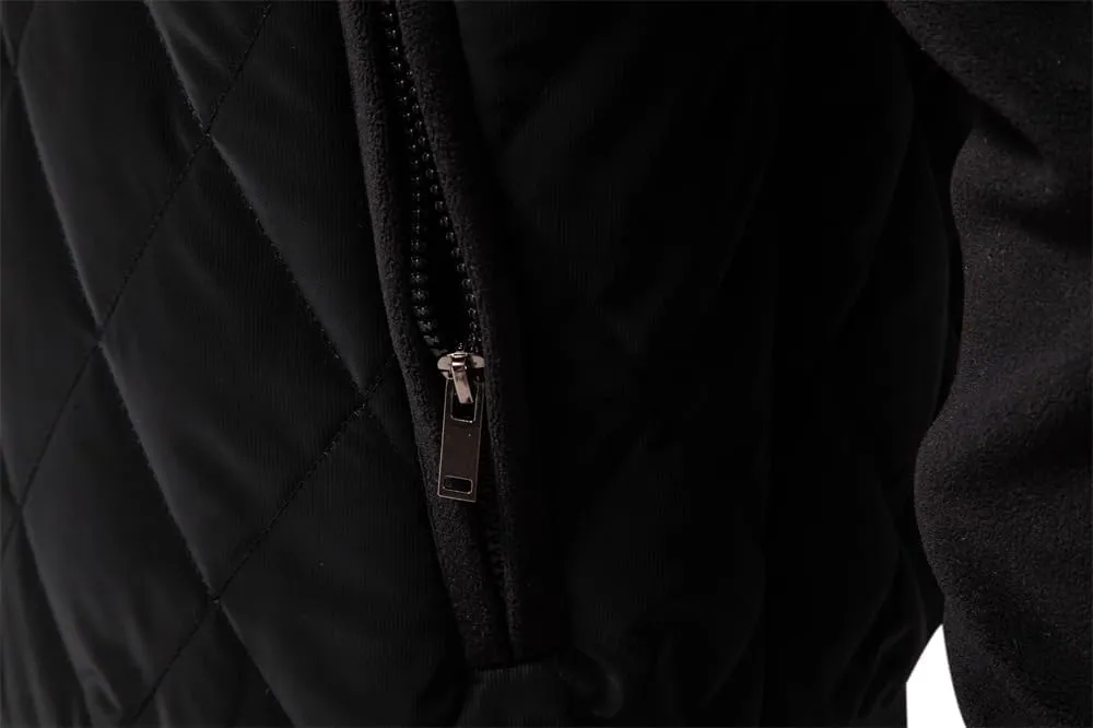 Mens Bomber Jackets Diamond Quilted Puffer Jacket Fall Winter Warm Padded Coats Rib Varsity Lightweight Coat Pockets