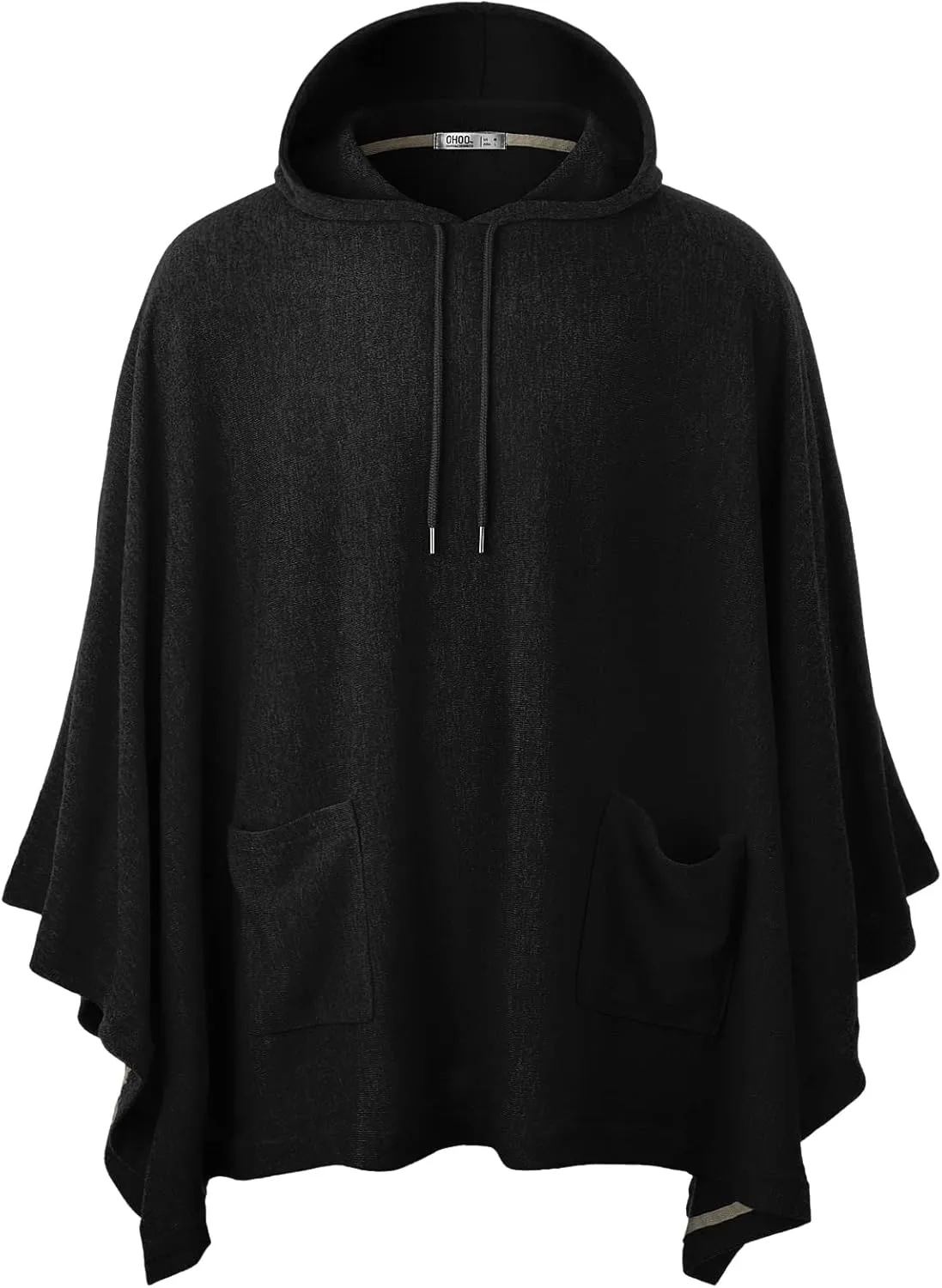 Ohoo Men's Hooded Poncho Cape Cloak Fashion Hoodie Pullover with Pocket