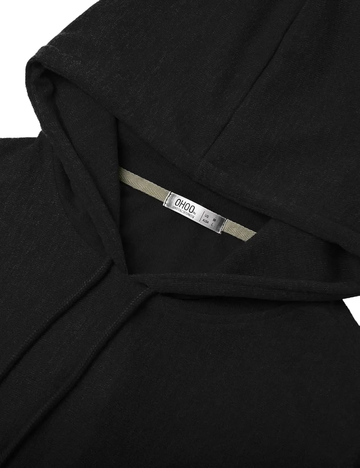 Ohoo Men's Hooded Poncho Cape Cloak Fashion Hoodie Pullover with Pocket