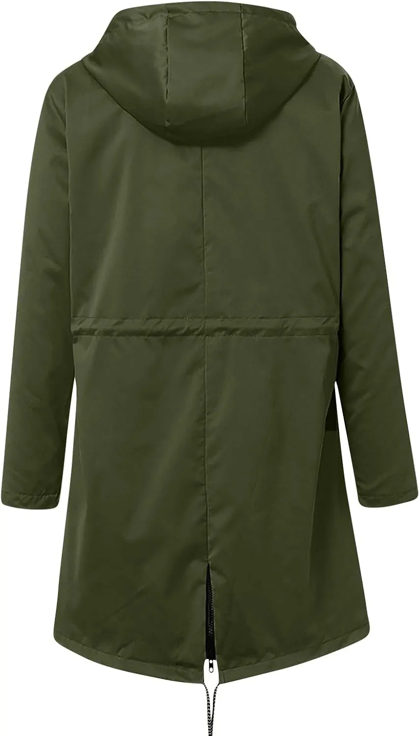 Rain Jackets for Women Windproof Waterproof Outdoor Lined Hooded Coats Fall Winter Warm Hiking Raincoat with Pockets