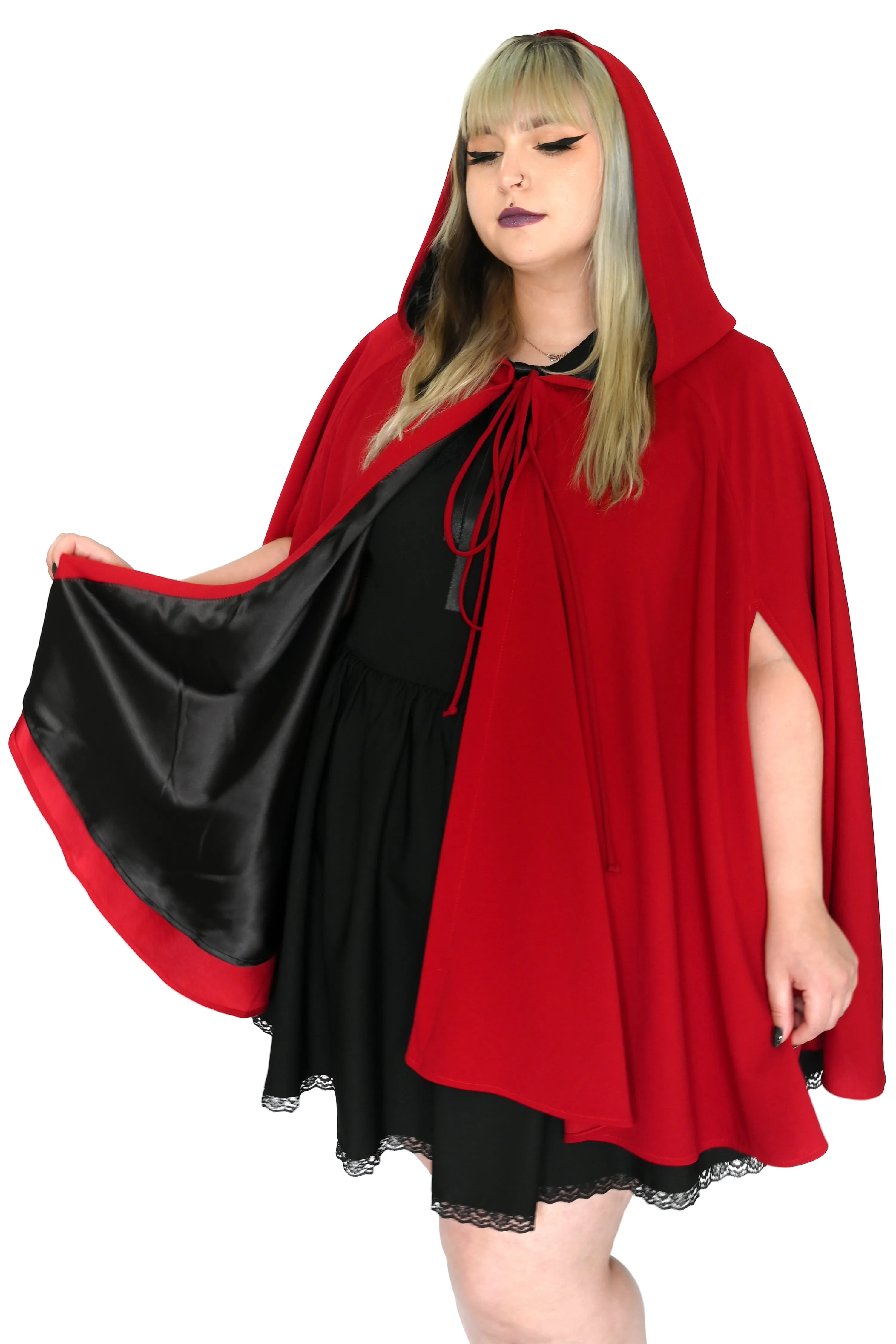 Storybook Hooded Cape - Crimson Red