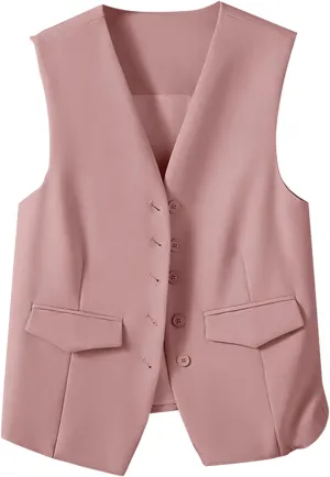 Womens Vests Crop Tank Tops 2025 Button Casual Blaz_er Suit Spring Outfits Waistcoat Jackets Tight Vest for Women